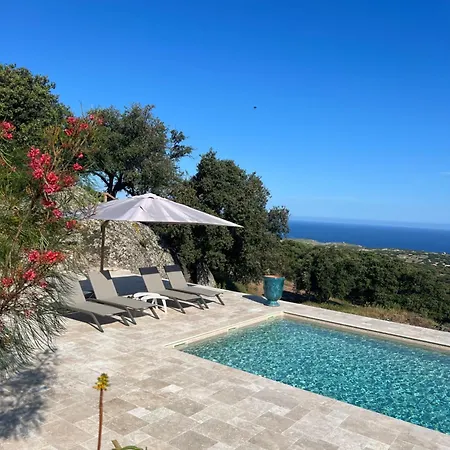 Villa Vue Mer A Lumio - Casa A Scopa *